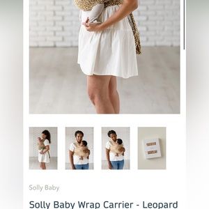 Neutral leopard Solly baby carrier